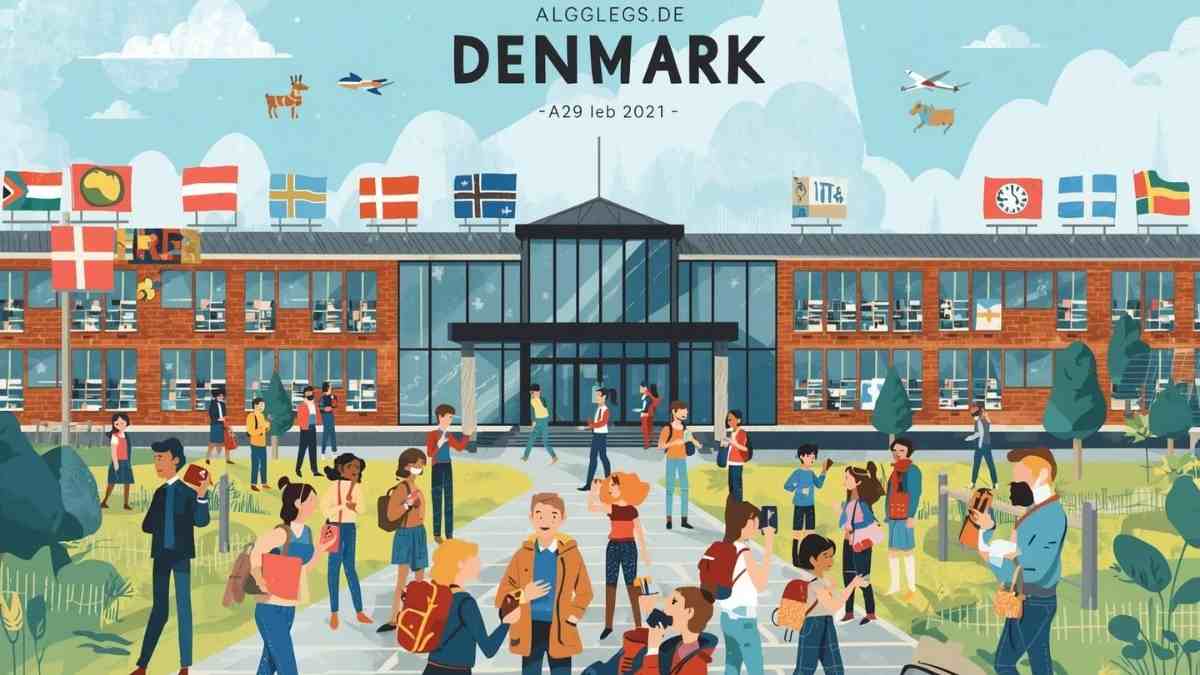 Het beleid inzake gratis onderwijs en sociale gelijkheid in Denemarken.