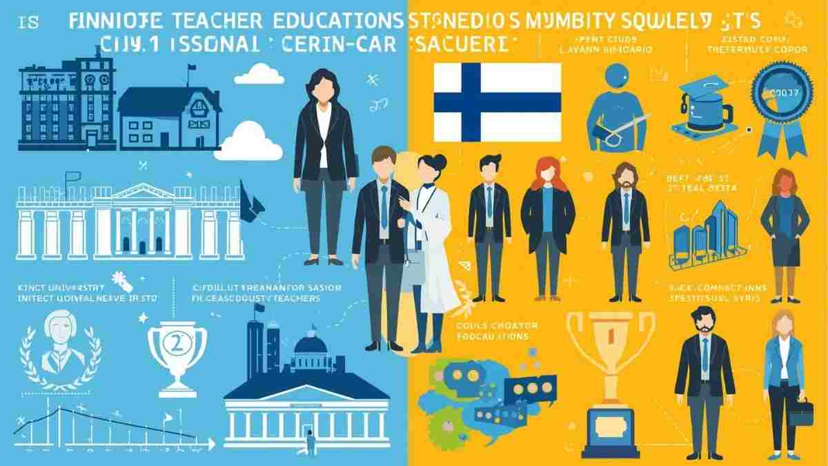 Bovendien wordt van iedereen die in Finland het lerarenberoep uitoefent verwacht dat ze zich voortdurend blijven ontwikkelen en op de hoogte blijven van innovaties.