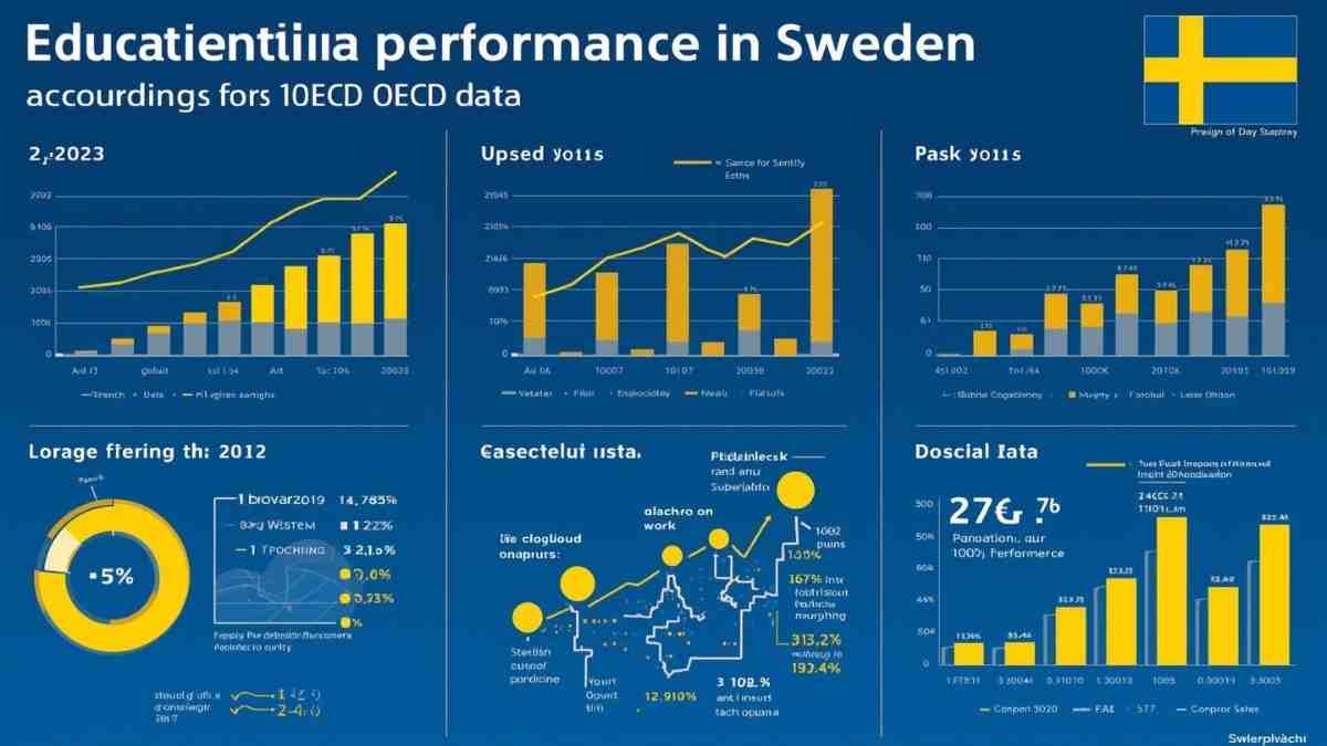 Onderwijsprestaties in Zweden volgens gegevens van de OESO. (6)