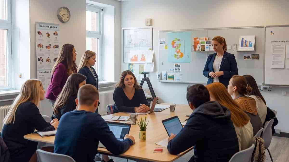 Studentgericht leermodel en -praktijken in Zweden.