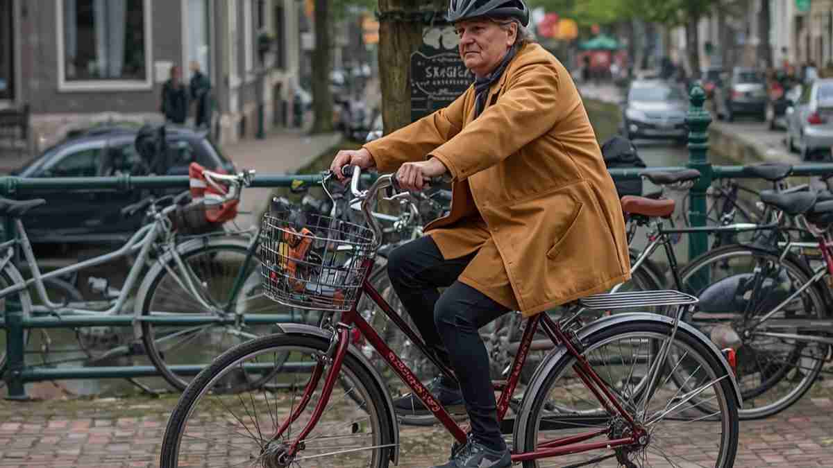 Steden beschikken over uitgebreide fietspaden en fietsenstallingen, en de veiligheid van fietsers krijgt prioriteit.
